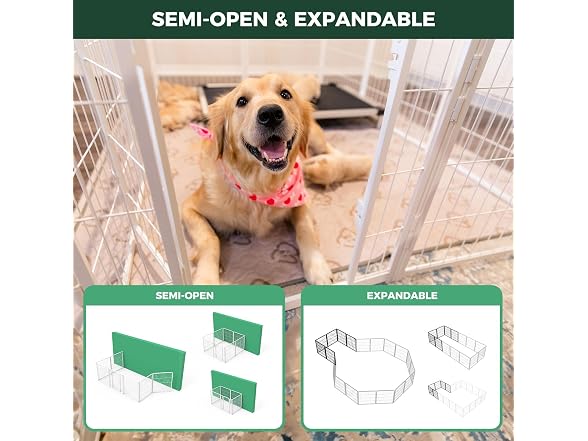 FXW Homeplus Indoor Dog Playpen, 24" H, 8 Panels