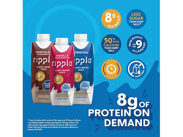 Ripple Original Plant Based Milk | 12PK