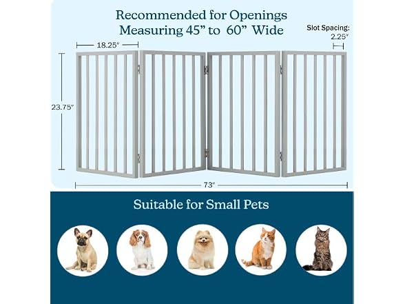 PETMAKER Pet Gate, 4 Panel Freestanding Dog