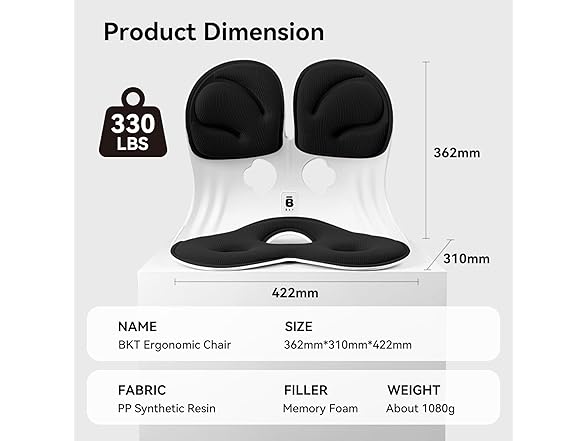 BKT Lumbar Support Seat Cushions