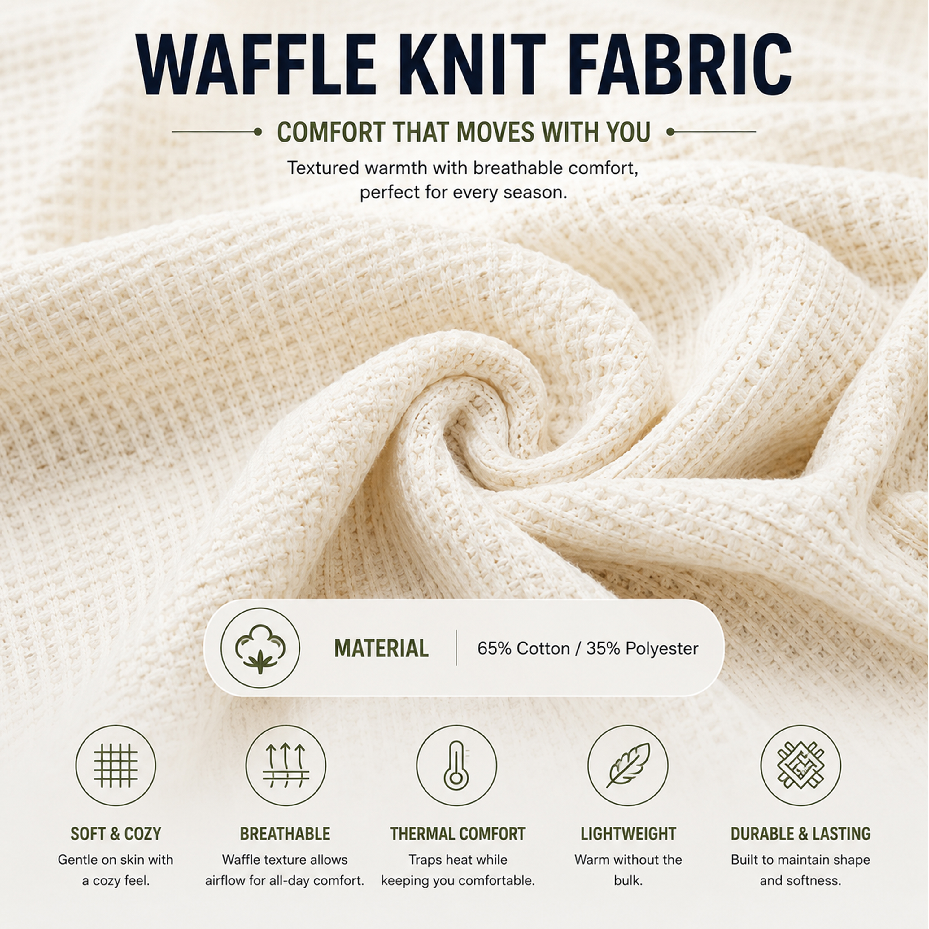 3Pk Mens Waffle Thermal Pullover Hoodie - Gallery 19