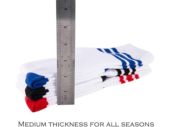 NEVSNEV Knee  Tube Socks 3 Pair 10-15 Years