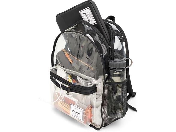 Herschel Supply Co. Classic Backpack, Clear/Black, Standard - 26L