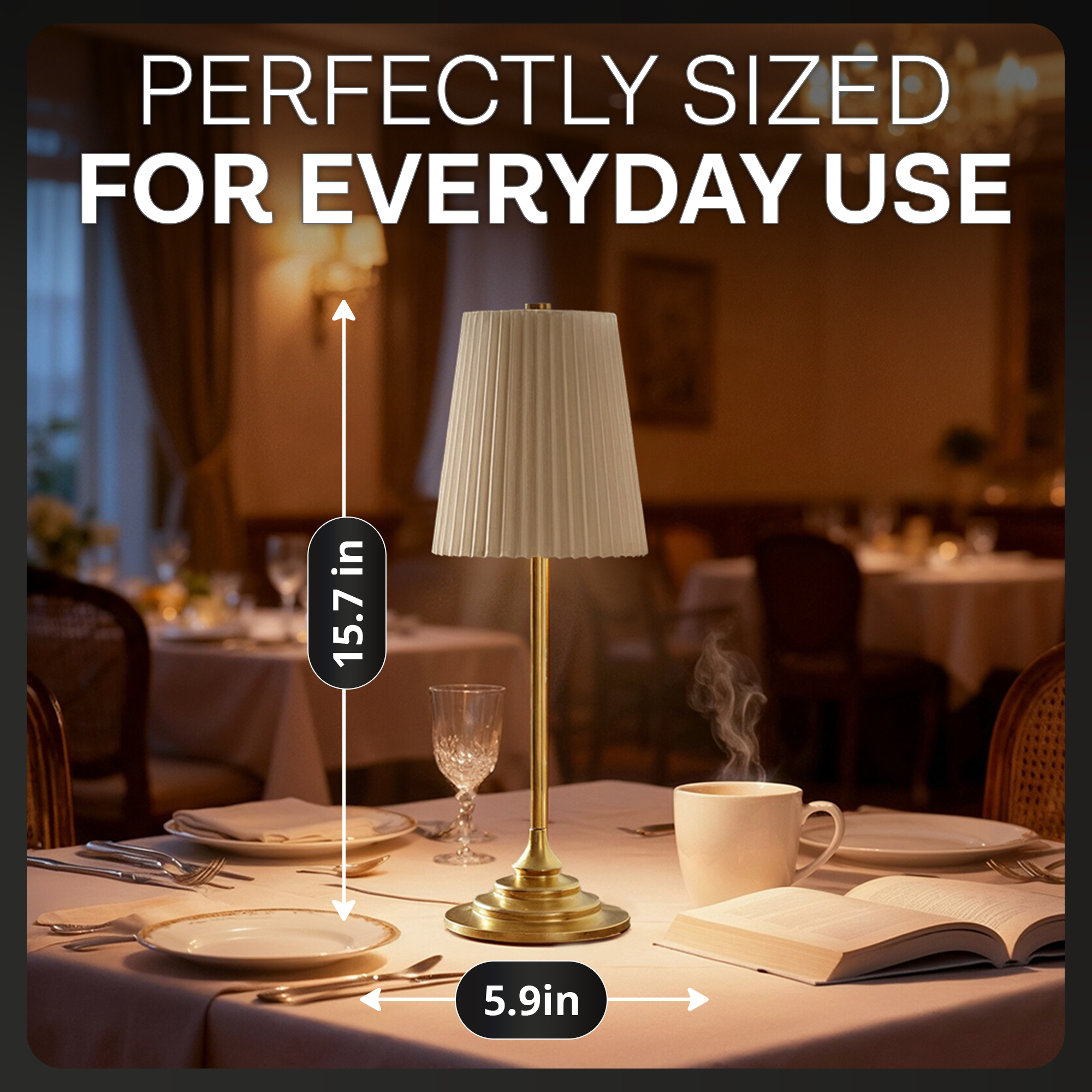 Bell+Howell Pleated Shade Lamp - Gallery 24