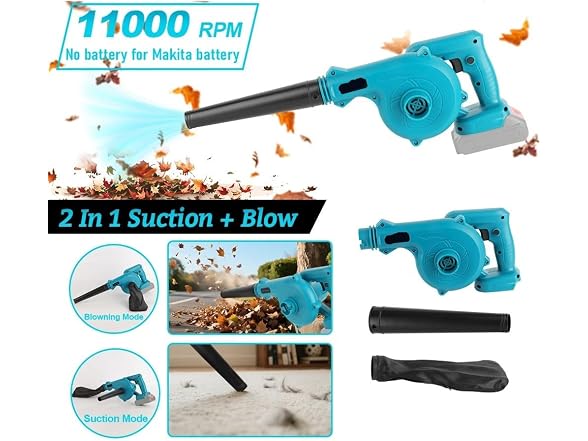 ZRATFWLJMDK GAR-53 Cordless Electric Leaf Blower 18V