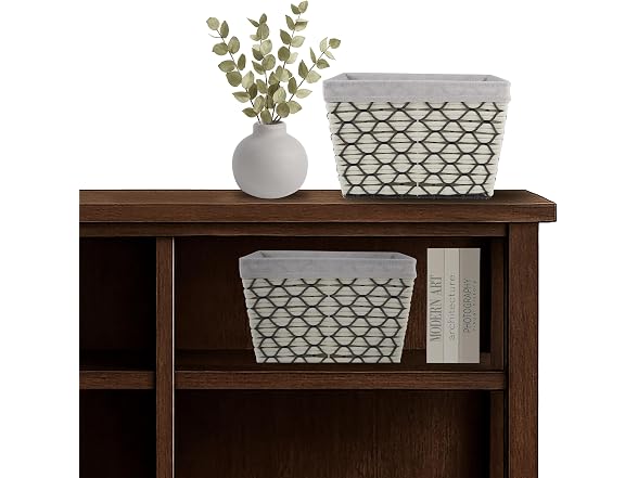 Simplify Large Cotton Rope Woven Tote in White