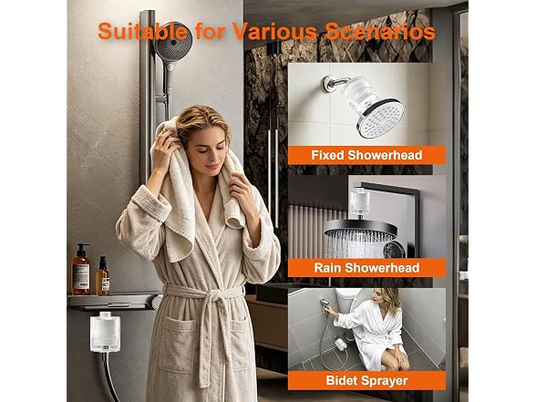 BBLIFE NSF Tested Transparent Shower Filter
