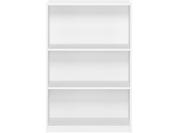Furinno JAYA 3-Tier Bookshelf, White