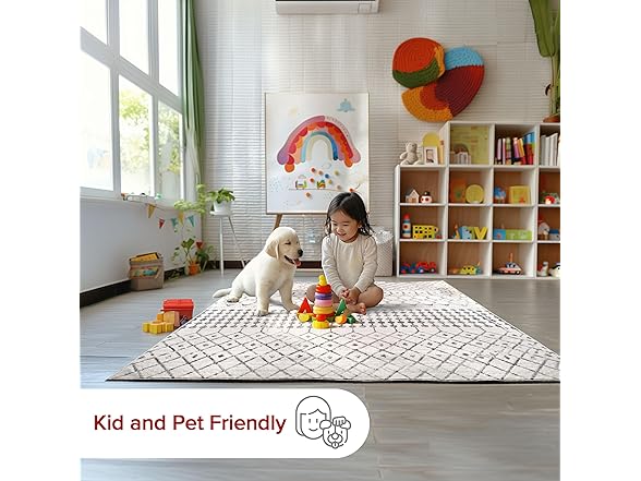 nuLOOM 5' x 8' Indoor Performance Area Rug