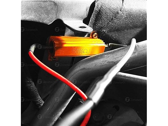 Zone Tech LB0072-8 50w 60HM Led Load Resistor Yellow