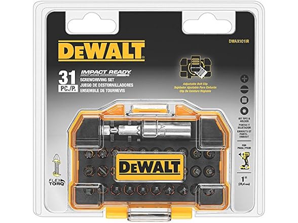 DEWALT DWAX101IR 31 PC IR FLEX TORQ COMPACT TOUGHCASE