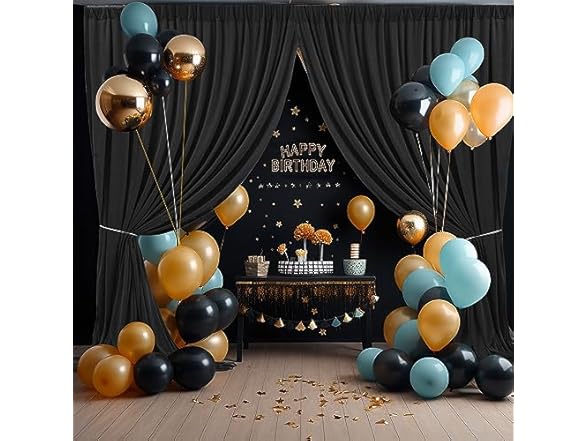 Gallety 10FT x 10F Black Backdrop