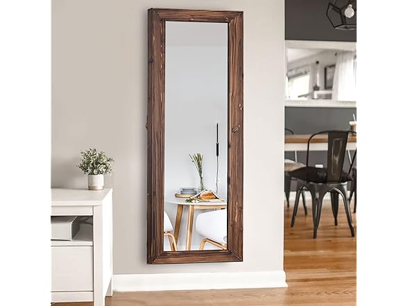 Trvone Solid Wood Frame Floor Mirror 65"x22