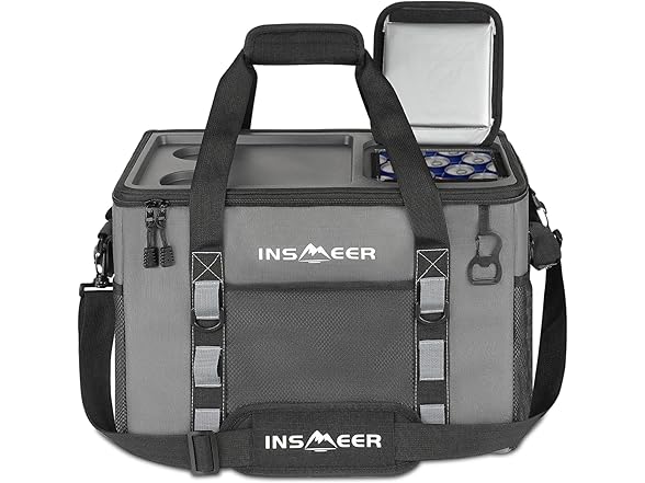 INSMEER Soft Cooler Bag W/ Hard Shell