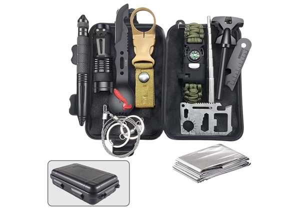 12 IN 1 Outdoor Survival Kit
