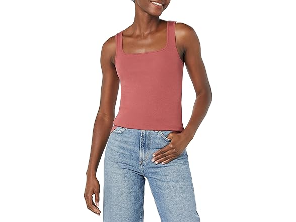 Amazon Essentials Women's Slim Fit Squar