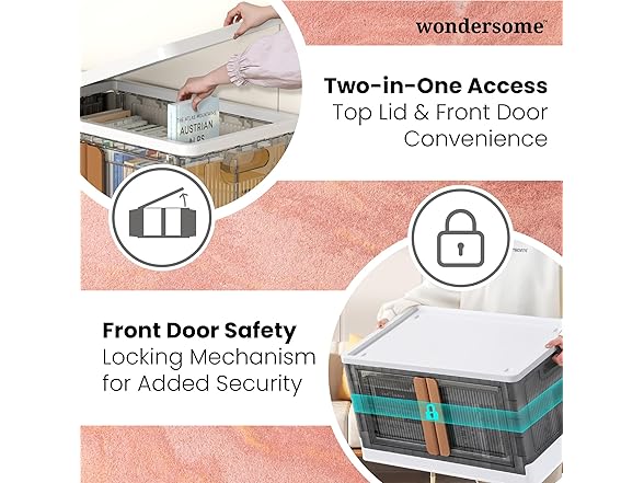Wondersome 3-pack, 19G Collapsible Storage Bin