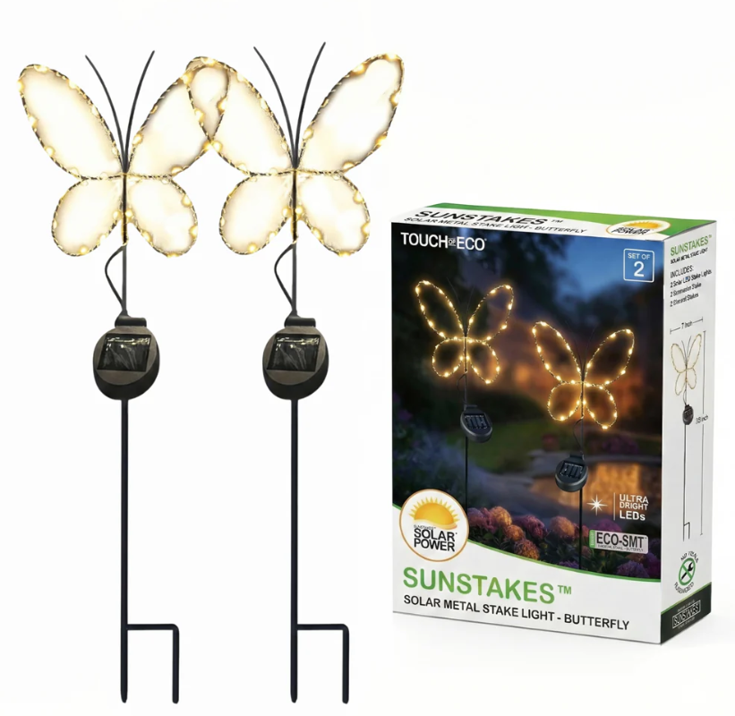 Touch Of ECO Solar Powered LED Garden Stake- Butterfly - Gallery 11