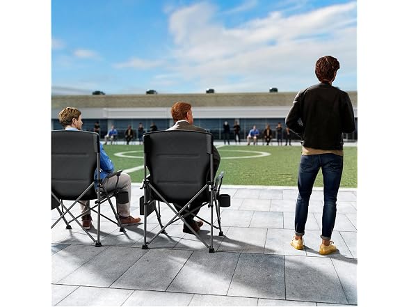 TIMBER RIDGE Black Oversized Camping Chair