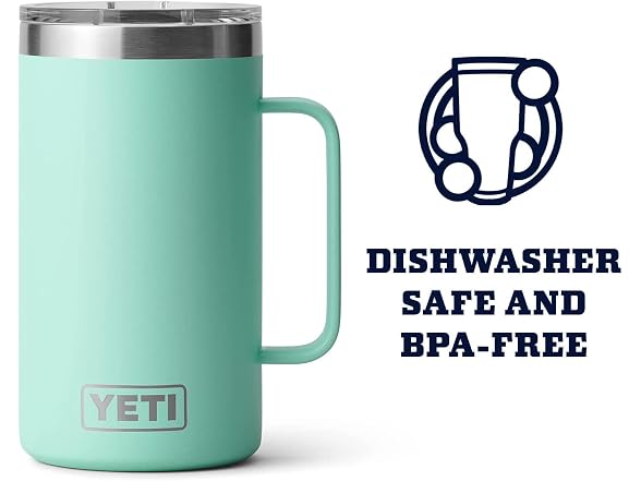 YETI Rambler 24oz Mug, Seafoam