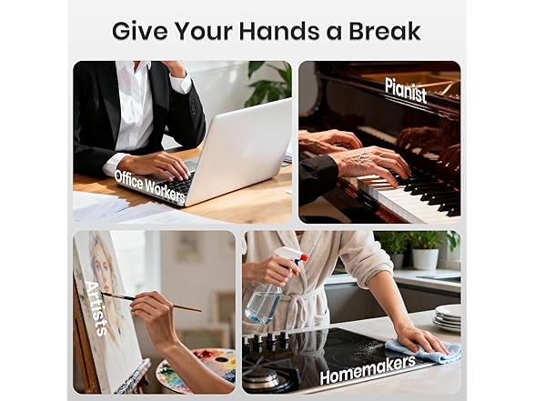 TOQUVORXII Cordless Hand Massager with Heat