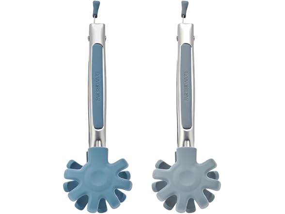 Farberware Silicone Tip Kitchen Tongs Set
