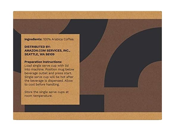 100Ct Amazon Brand Solimo Dark Roast Coffee K-Cup Pods
