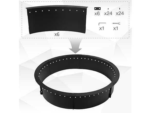 Outafurnia 40 inch Fire Pit Ring
