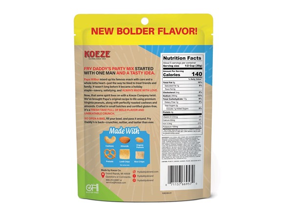 (6pk) Fry Daddy Gluten-free Party Mix - Your Choice