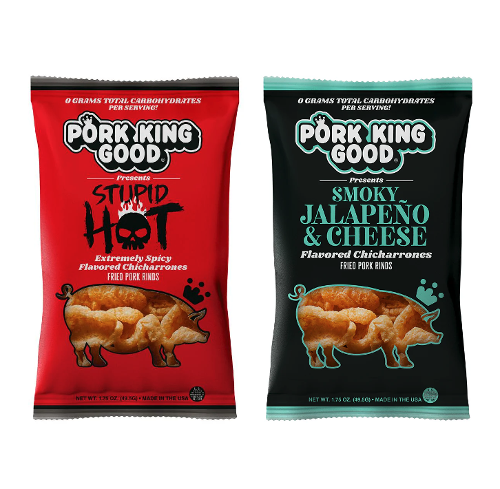 (10 Pack) Spicy Variety Pork Rinds 1.7oz Bags - Gallery 7
