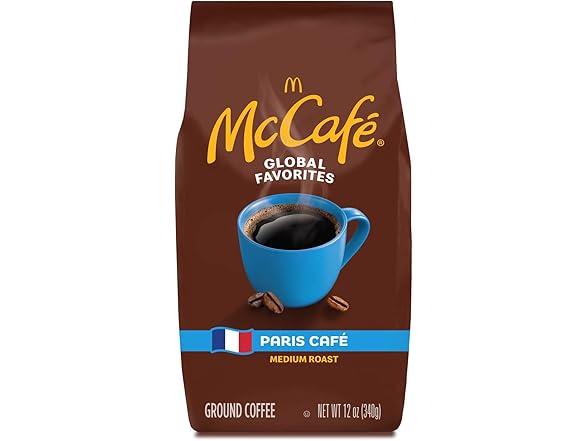 McCafe Paris Café, Ground Coffee, Medium Roast, 12oz