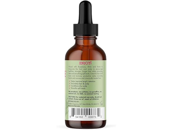 (2 Pack) Mielle Organics Rosemary & Mint Hair Oil