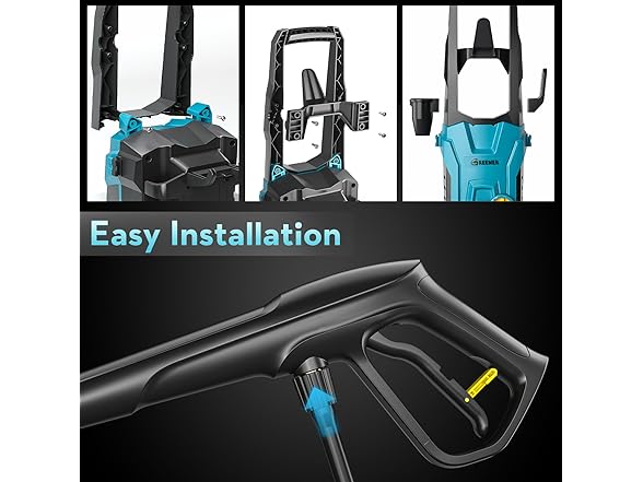 GREENER GD-PW03 Electric Pressure Washer Blue
