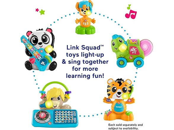 Fisher-Price Baby Learning Toy Link Squad A to Z Yak