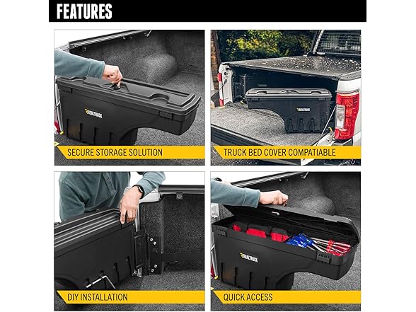 UnderCover SwingCase Truck Bed Storage Box | SC101D | Fits 1 (Open Box)