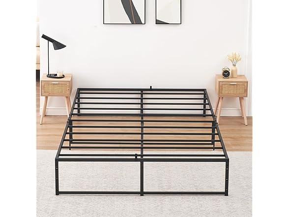 IDEALHOUSE 14" Full Size Metal Bed Frame