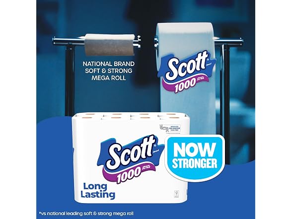 Scott 1000 Toilet Paper 8 Rolls 1Ply