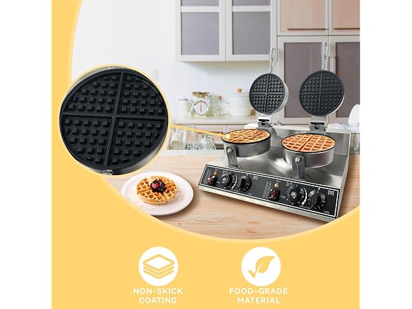 Double Head Commercial Waffle Maker – 2400W