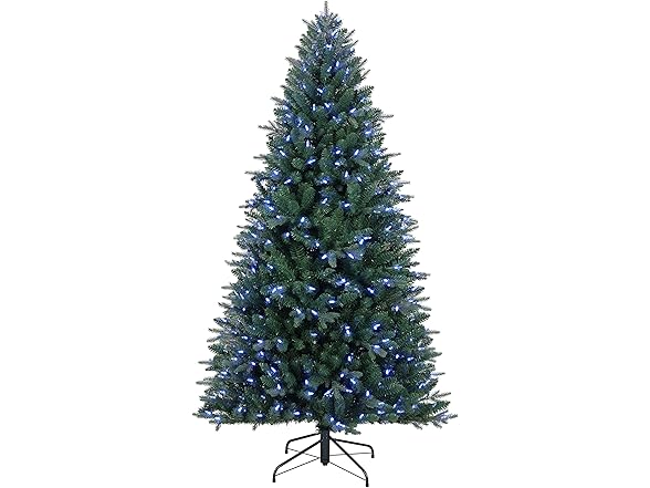 Alexa Compatible Smart Home Pre-Lit Artificial Christmas Tree