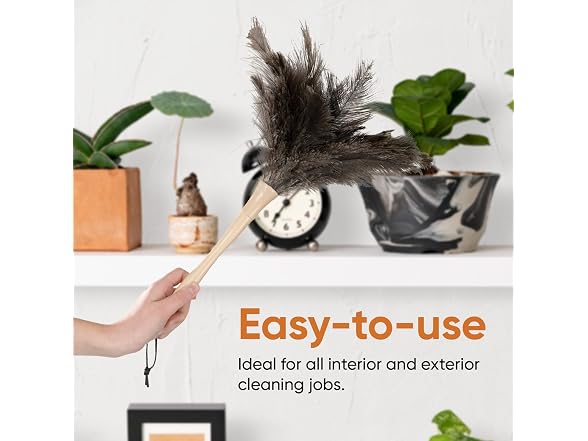Superio Ostrich Feather Duster Fluffy Dust Remover