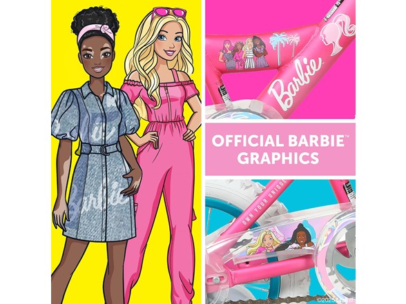 Dynacraft Barbie 12 Girls Bike for Kids