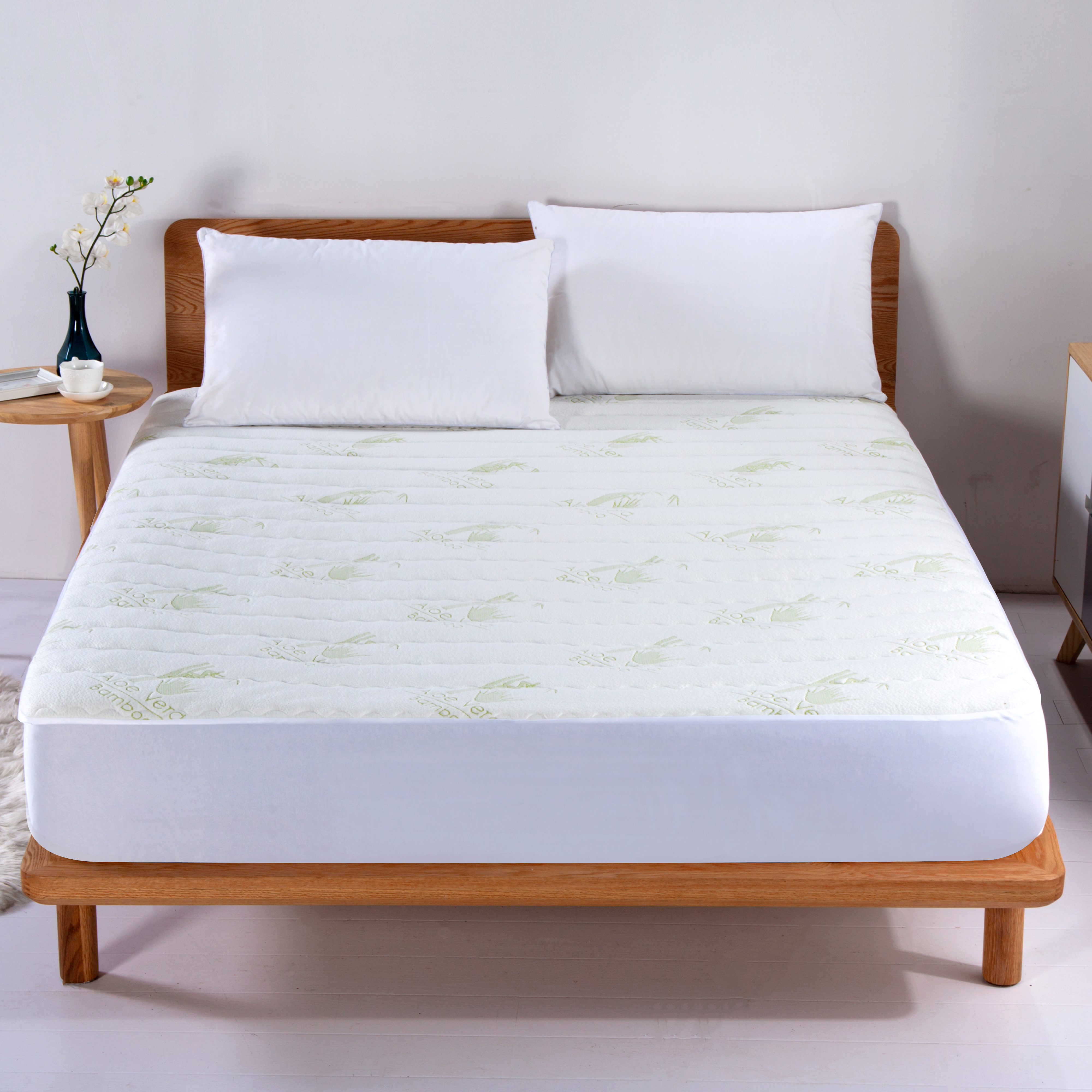 Aloe Vera Rayon From Bamboo Mattress Pad - Gallery 7
