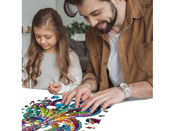 300 Pcs Wooden Octopus Puzzle
