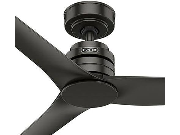 Hunter Ceiling Fan 52 Inch Matte Black Indoor/Outdoor