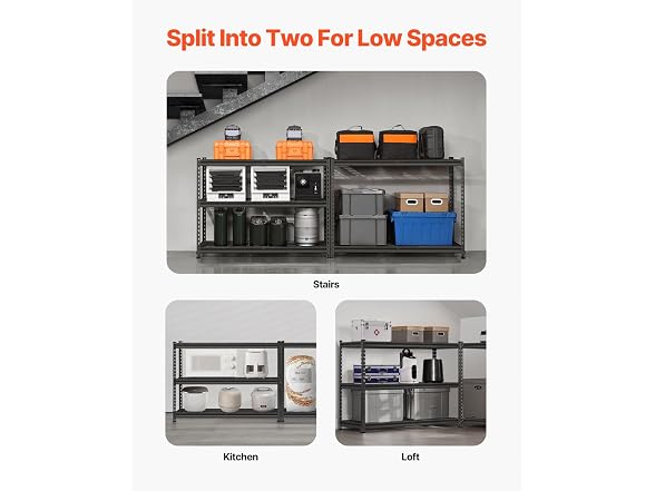 Storage Shelves, 2500 lbs