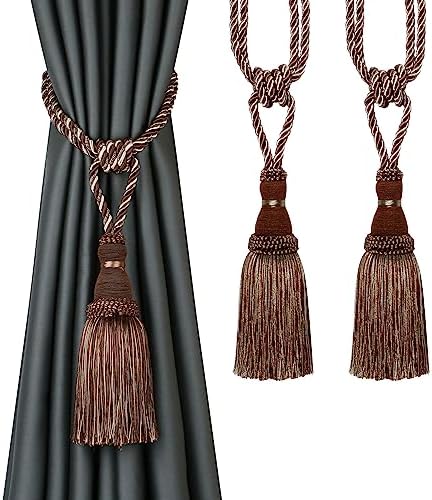 2 Pack Curtain Drapery Tiebacks Tassels