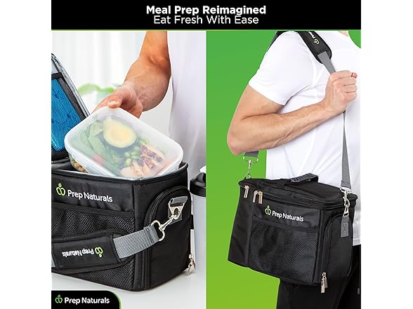 Insulated Lunch Bag w/ Containers Set