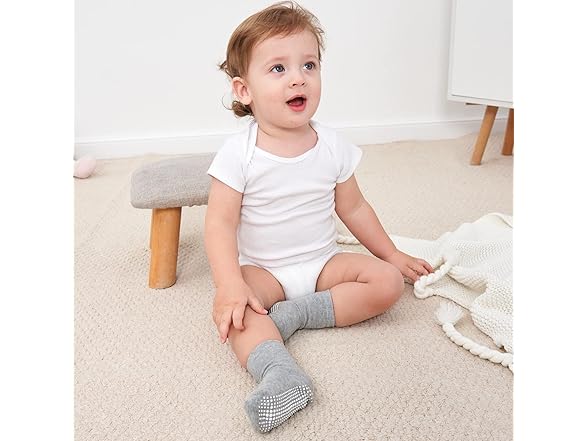 12 Pair Baby Non Slip Ankle Socks