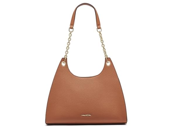 HALSTON Janis Rocky Road Top Zip Hobo