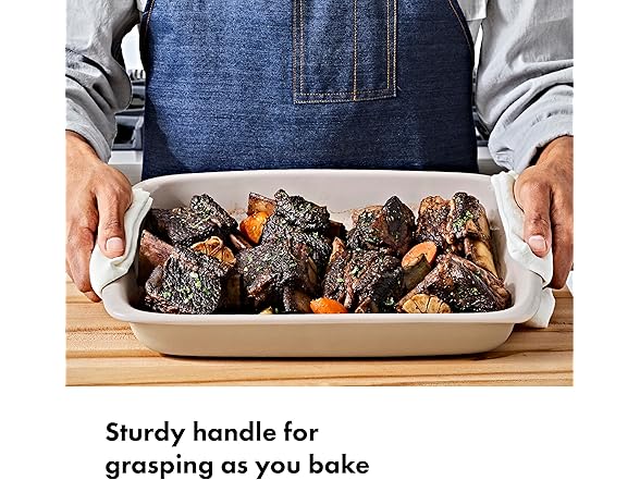 OXO Good Grips 3 Qt Rectangular Stoneware Baking Dish – Biscuit